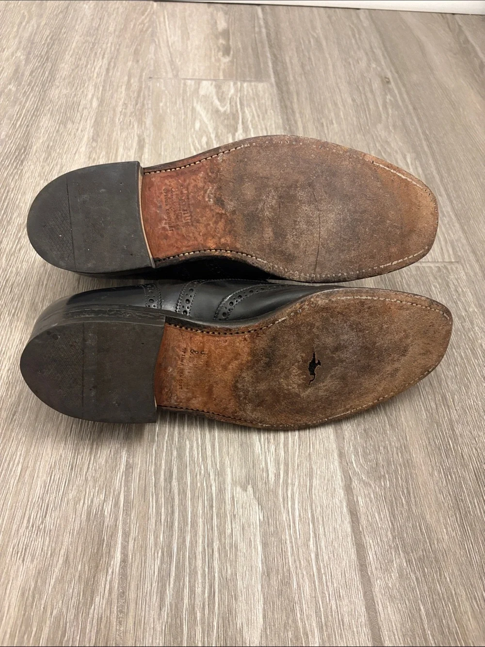 Johnston & Murphy Black Leather Men’s Dress Shoes